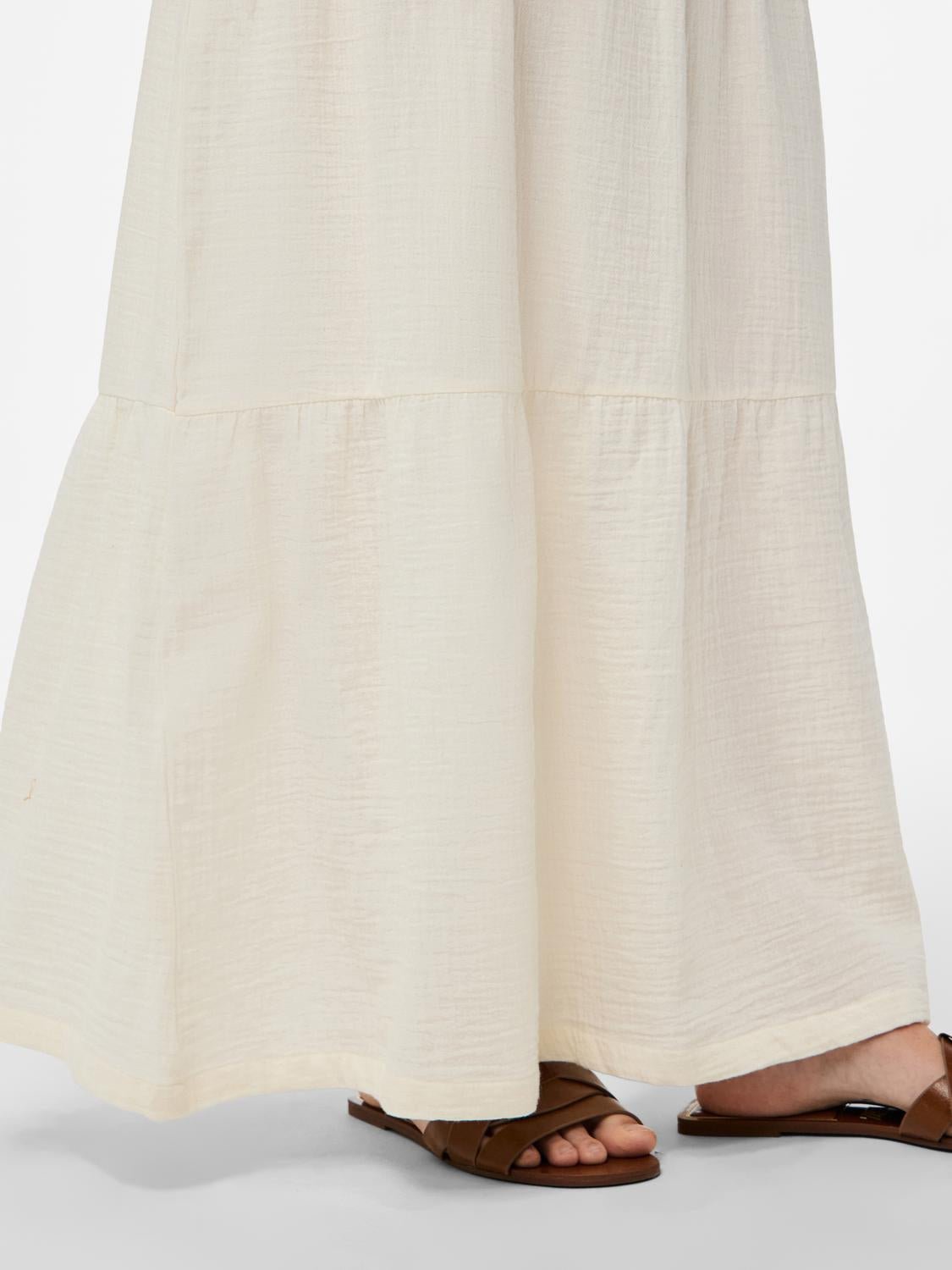 PCSIKKA Long Skirt - Cloud Dancer - VERO MODA & VILA Bergvik